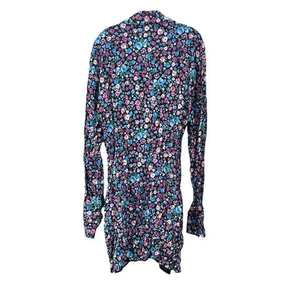 NEW Zara Floral Print Mini Shirt Dress size XS - Picture 3 of 6